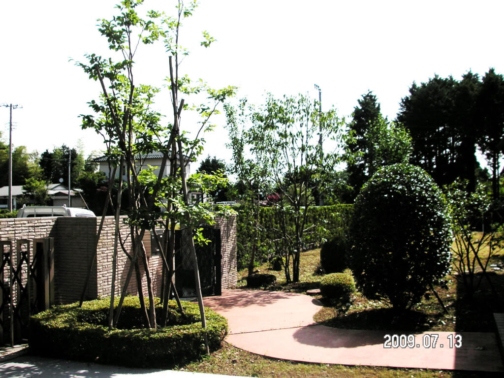 植栽維持管理　作業後